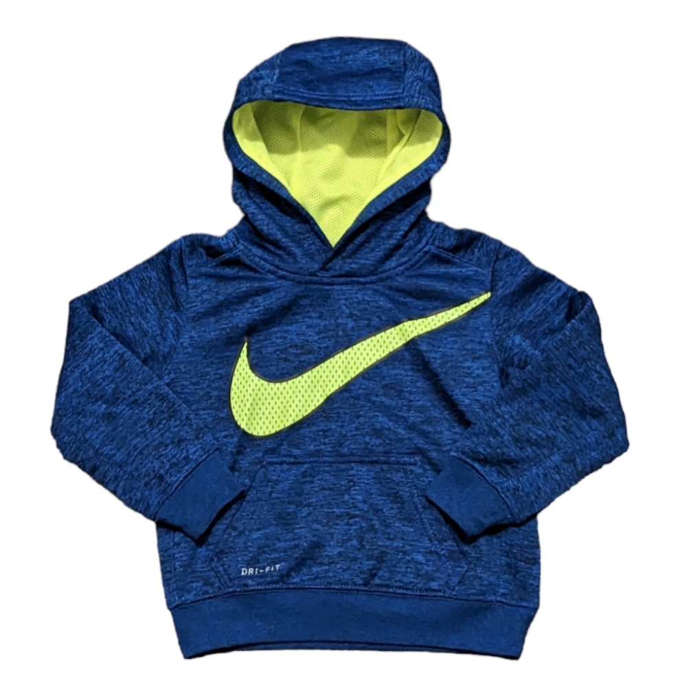 💥 Nike Blue & Green Dri Fit Hoodie 2T